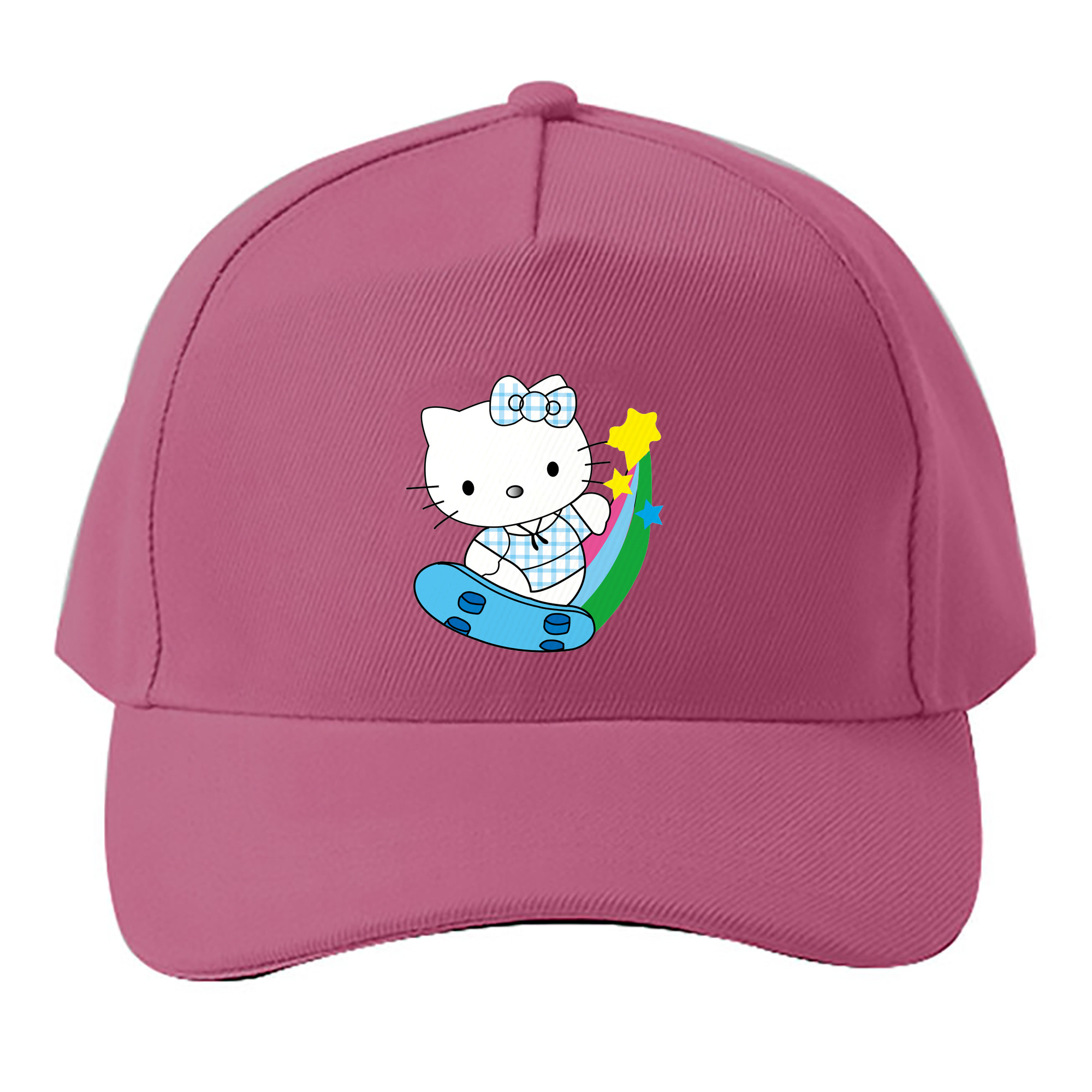 （画像用） Hello Kitty ハローキティ ベースボールキャップ 綿100％ 男女兼用 帽子 スポーツ
